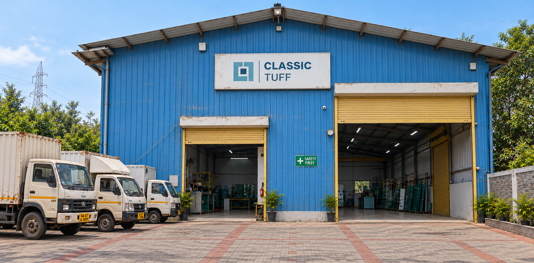 Classic Tuff factory building, Pelhar, Vasai
